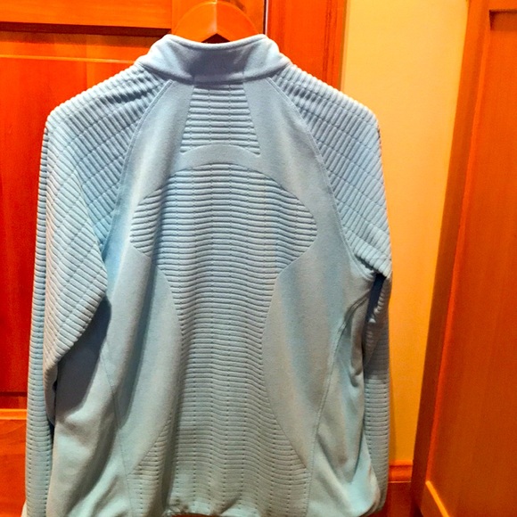 Greg Norman Golf Fleece full zip sz XL  light blue - Picture 2 of 9